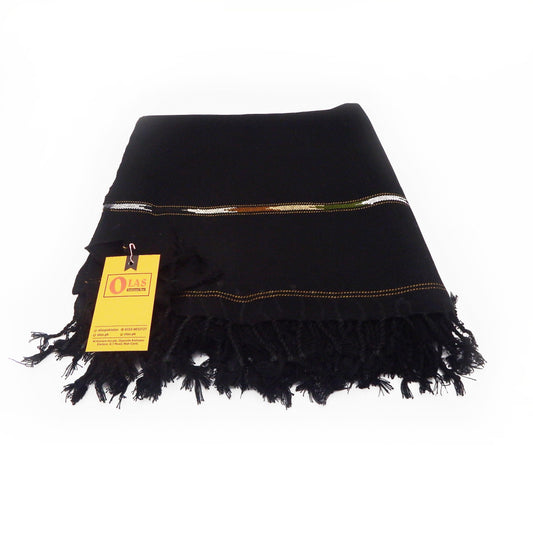 Wool Shawl Antique Black (Islampuri)